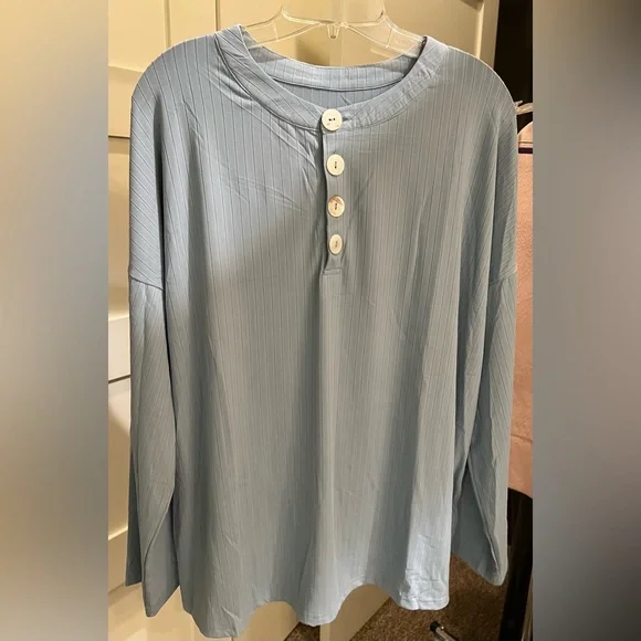 Pajamas 2 Piece - Non Branded - XL - Blueish/Gray NWOT - Picture 6 of 11